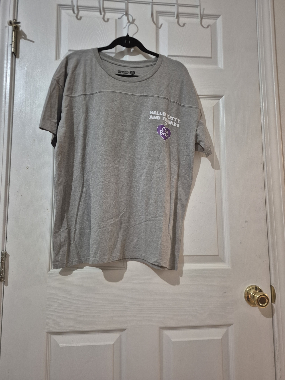 Hello Kitty & Friends x Care Bears Graphic T-Shirt - Grey - Sanrio Crossover